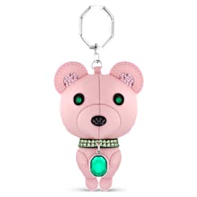Icons 키 링, 곰, 멀티컬러, 스테인리스 스틸 | Swarovski Icons 키 링, 곰, 멀티컬러, 스테인리스 스틸 스와로브스키