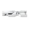 Extender Emily, Taglio Round, Bianco, Placcato rodio - Swarovski, 1107200