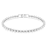 Imber Emily Tennis bracelet, Round cut, White, Rhodium plated - Swarovski, 1808960