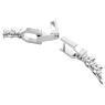 Imber Emily Tennis bracelet, Round cut, White, Rhodium plated - Swarovski, 1808960