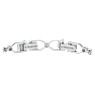 Emily Tennis bileklik, Yuvarlak kesim, Beyaz, Rodyum kaplama - Swarovski, 1808960