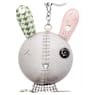 Mathilde bag charm, Rabbit, Gray, Stainless steel - Swarovski, 5020921