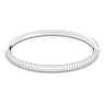 Dextera bangle, White, Stainless steel - Swarovski, 5032845