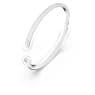 Dextera bangle, White, Stainless steel - Swarovski, 5032845