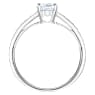 Attract ring, Round cut, Pavé, White, Rhodium plated - Swarovski, 5032922