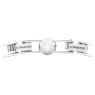 Angelic Tennis bracelet, Round cut, Small, White, Rhodium plated - Swarovski, 5071173