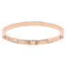 Brazalete Tactic, Blanco, Acabado tono oro rosa - Swarovski, 5098834