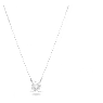 Attract set, Round cut, White, Rhodium plated - Swarovski, 5113468
