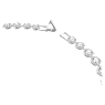 Una Angelic Tennis 네크리스, 라운드 컷, 미디움, 화이트, 로듐 플래팅 - Swarovski, 5117703
