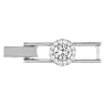 Una Angelic extender, Round cut, White, Rhodium plated - Swarovski, 5142001