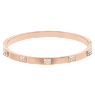 Tactic Armreif, Weiß, Roségoldfarbenes Finish - Swarovski, 5184528