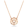 Swarovski Sparkling Dance necklace, Round cut, White, Rose gold-tone plated - Swarovski, 5272364
