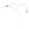 Una necklace, Round cut, Blue, Rhodium plated - Swarovski, 5279425