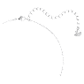 Swan pendant, Swan, Black, Rhodium plated - Swarovski, 5347329