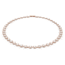 Una Angelic Tennis Halskette, Rundschliff, Mittel, Weiß, Roségold-Legierungsschicht - Swarovski, 5367845