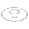 Angelic set, Round cut, White, Rhodium plated - Swarovski, 5367853