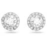 Angelic set, Round cut, White, Rhodium plated - Swarovski, 5367853