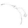 Bracelet-jonc Ginger, Blanc, Métal rhodié - Swarovski, 5389044