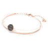 Sublima bangle, Gray, Rose gold-tone plated - Swarovski, 5389046