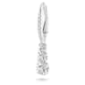 Attract Trilogy ringoorbellen, Ronde slijpvorm, Wit, Rodium toplaag - Swarovski, 5416155