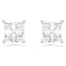 Attract Örhängen, Kvadratslipad, Vit, Rodiumpläterad - Swarovski, 5430365