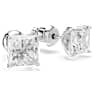 Attract Ohrstecker, Kissenschliff, Weiß, Rhodiniert - Swarovski, 5430365