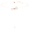 Lifelong Bow Halskette, Schleife, Weiß, Metallmix - Swarovski, 5447082