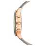 Octea Lux Chrono watch, Swiss Made, Leather strap, Gray, Rose gold-tone finish - Swarovski, 5452495