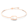 Swarovski Sparkling Dance 브레이슬릿, 라운드 컷, 오벌 쉐입, 화이트, 로즈골드 톤 플래팅 - Swarovski, 5472382