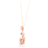 Pendente Dazzling Swan, Cigno, Rosa, Placcato color oro rosa - Swarovski, 5473024