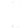 Una Set, Rundschliff, Blau, Rhodiniert - Swarovski, 5480485