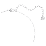 Una set, Round cut, Blue, Rhodium plated - Swarovski, 5480485