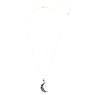 Symbolica pendant, Moon and star, Multicolored, Rose gold-tone plated - Swarovski, 5489534