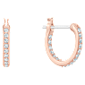 Swarovski Symbolic ต่างหูทรงหยดน้ำ, ดวงดาว, ขาว, เคลือบโทนสีโรสโกลด์ - Swarovski, 5494337