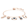 Symbolica ブレスレット, インフィニティ、イーブルアイ、蹄鉄, ブルー, ローズゴールドトーン・プレーティング - Swarovski, 5497668