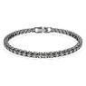 Matrix Tennis Armband, Rundschliff, Grau, Rutheniert - Swarovski, 5504678