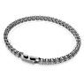 Matrix Tennis Armband, Rundschliff, Grau, Rutheniert - Swarovski, 5504678