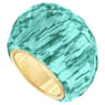 Nirvana ring, Blue, Gold-tone finish - Swarovski, 5508716