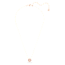 Una necklace, Clover, Pink, Rose gold-tone plated - Swarovski, 5514488