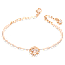Una bangle, Clover, Pink, Rose gold-tone plated - Swarovski, 5516476