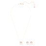 Parure Una, Tailles variées, Trèfle à quatre feuilles, Rose, Placage de ton or rosé - Swarovski, 5516488
