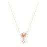 Lifelong Heart pendant, White, Rose gold-tone plated - Swarovski, 5516542