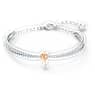 Lifelong Heart bangle, Heart, White, Mixed metal finish - Swarovski, 5516544