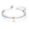 Lifelong Heart bangle, Heart, White, Mixed metal finish - Swarovski, 5516544