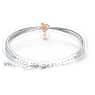 Lifelong Heart bangle, Heart, White, Mixed metal finish - Swarovski, 5516544