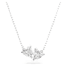 Mesmera Attract Halskette, Herz, Weiß, Rhodiniert - Swarovski, 5517117