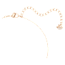 Collier Swarovski Infinity, Infini et cœur, Blanc, Finition mix de métal - Swarovski, 5518865