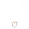 Swarovski Infinity necklace, Heart, White, Mixed metal finish - Swarovski, 5518868
