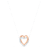 Swarovski Infinity necklace, Heart, White, Mixed metal finish - Swarovski, 5518868