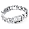 Cocktail watch, Swiss Made, Pavé, Metal bracelet, Silver Tone, Stainless steel - Swarovski, 5519330